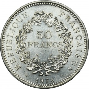 France, Fifth Republic, 50 Francs Paris 1976 - Hercules