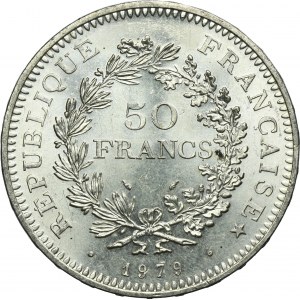 France, 5th Republic, 50 Francs Paris 1979 - Hercules