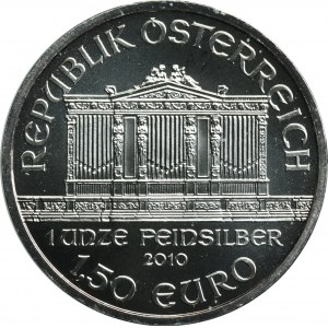 Austria, Second Republic, 1.5 Euro Wien 2010 - Vienna Philharmonic