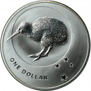 New Zealand, Elizabeth II, 1 Karlsfeld Dollar 2010 - Kiwi