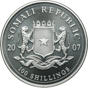 Somalia, 100 Shillings Munich 2007 - African elephant