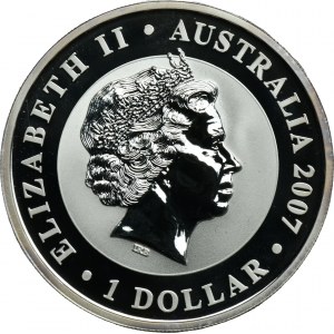 Australia, Elizabeth II, 1 Dollar Perth 2007 - Australian Koala