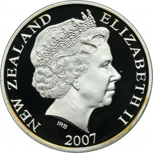 New Zealand, ELizabeth II, 1 Dollar 2007 - International Polar Year