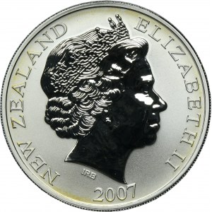 New Zealand, ELizabeth II, 1 Dollar Karlsfeld 2007 - Great Spotted Kiwi