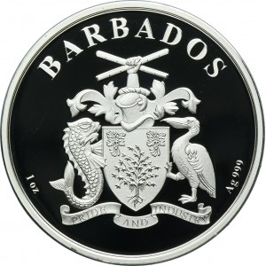 Barbados, 5 Dollars 2019 - Flamingo