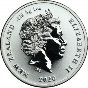 New Zealand, Elizabeth II, 1 Dollar Coeur d'Alene 2020 - Crested Penguin