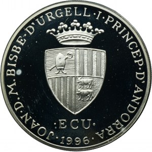 Andorra, 10 Diners 1996 - Frederick II