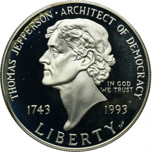 USA, 1 Dollar San Francisco 1993 S - Thomas Jefferson
