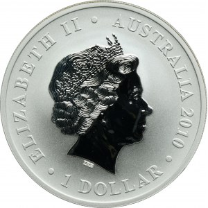 Australia, Elizabeth II, 1 Dollar Perth 2010 P - World Expo, World Expo, Panda and Koala