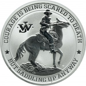 Tuvalu, Elizabeth II, 2 Dollars Perth 2021 P - John Wayne