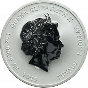 Tuvalu, Elizabeth II, 1 Dollar Perth 2020 P - The Duke