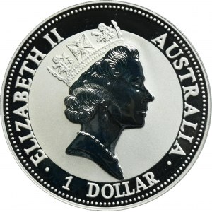 Australia, Elizabeth II, 1 Dollar Perth 1993 - Kookaburra
