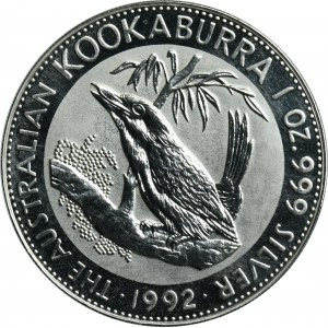 Australia, Elizabeth II, 1 Dollar Perth 1992 - Kookaburra
