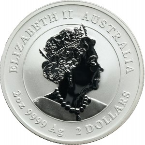 Australia, Elizabeth II, 2 Dollars Perth 2022 P - Year of the Tiger