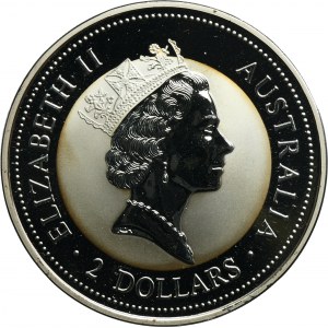 Australia, Elizabeth II, 2 Dollar Perth 1994 - Kookaburra