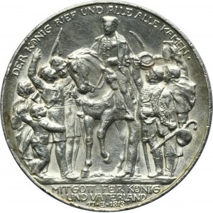 Germany, Kingdom of Prussia, Wilhelm II, 3 Mark Berlin 1913 A