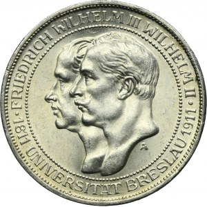 Germany, Kingdom of Prussia, Wilhelm II, 3 Mark Berlin 1911 A