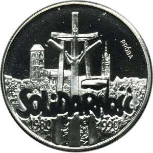 PRÓBA NIKIEL, 10.000 złotych 1990 Solidarność