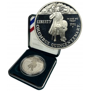 USA, 1 Dollar Philadelphia 1992 - 500th anniversary of the Journey of Columbus