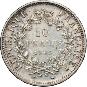France, V Republic, 10 Francs Paris 1965