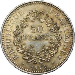 France, 5th Republic, 50 Francs Paris 1978 - Hercules
