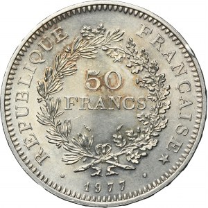 France, 5th Republic, 50 Francs Paris 1977 - Hercules