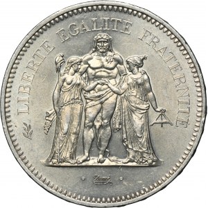 France, 5th Republic, 50 Francs Paris 1977 - Hercules