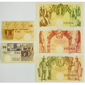 Lithuania, set of 10 Cents - 50 Litauru 1991 (7 pcs)