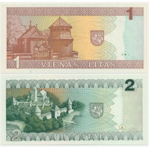 Litwa, 1-2 Litu (1993-94) (2 pcs.) - AAA (1 Litas)