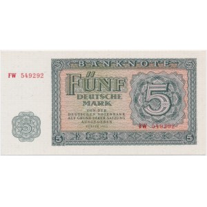 Germany, DDR, 5 Mark 1955