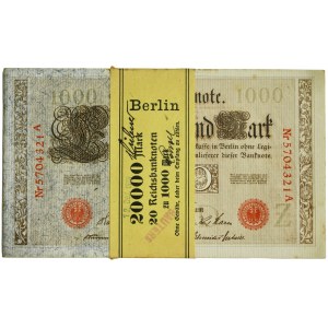 Germany, bank bundle 1.000 Mark 1919