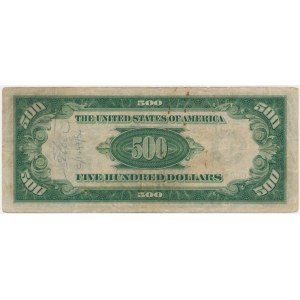 USA, Green Seal, Dallas, $500 1934 A - Julian &amp; Morgenthau