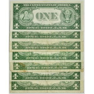 USA, $1 set 1935 (7 pièces).