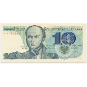 10 złotych 1982 - A -