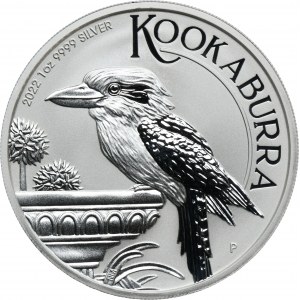 Australia, Elizabeth II, 1 Dollar Perth 2022 P - Kookaburra