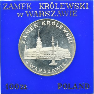 100 zloty 1975 Château royal de Varsovie