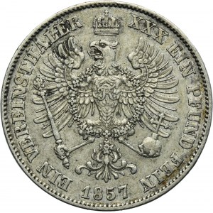 Germany, Kingdom of Prussia, Friedrich Wilhelm IV, Thaler Berlin 1857 A