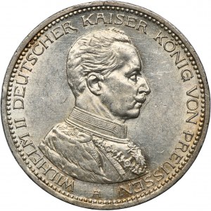 Germany, Kingdom of Prussia, Wilhelm II, 5 Mark Berlin 1913 A
