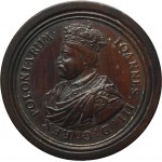 John III Sobieski, August II the Strong, Checkers medal undated - VERY RARE