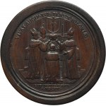 John III Sobieski, August II the Strong, Checkers medal undated - VERY RARE