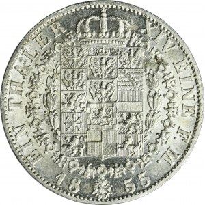 Germany, Kingdom of Prussia, Friedrich Wilhelm IV, Thaler Berlin 1855 A - BEAUTIFUL