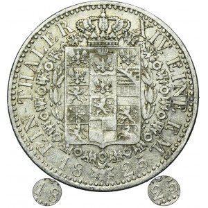 Germany, Kingdom of Prussia, Friedrich Wilhelm III, Thaler Düsseldorf 1825 D - RARE