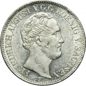Germany, Saxony, Friedrich Augustus II, Thaler Dresden 1849 F