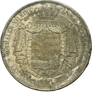 Germany, Saxony, Friedrich Augustus II, 2 Thaler Dresden 1854 F