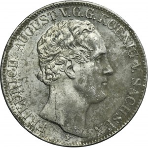 Germany, Saxony, Friedrich Augustus II, 2 Thaler Dresden 1851 F