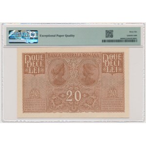 Romania, German Occupation, 20 Lei (1917) - PMG 66 EPQ