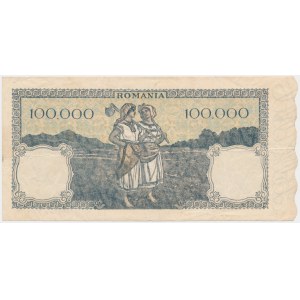 Romania, 100.000 Lei 1945