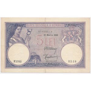 Romania, 5 Lei 1920