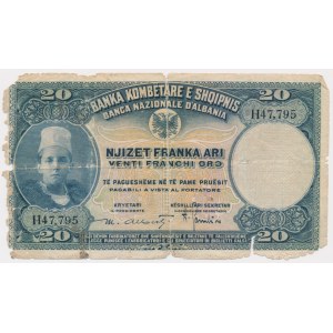 Albanien, 20 Goldfranken 1926