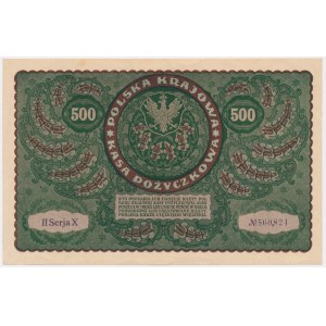 500 marek 1919 - II Serja X